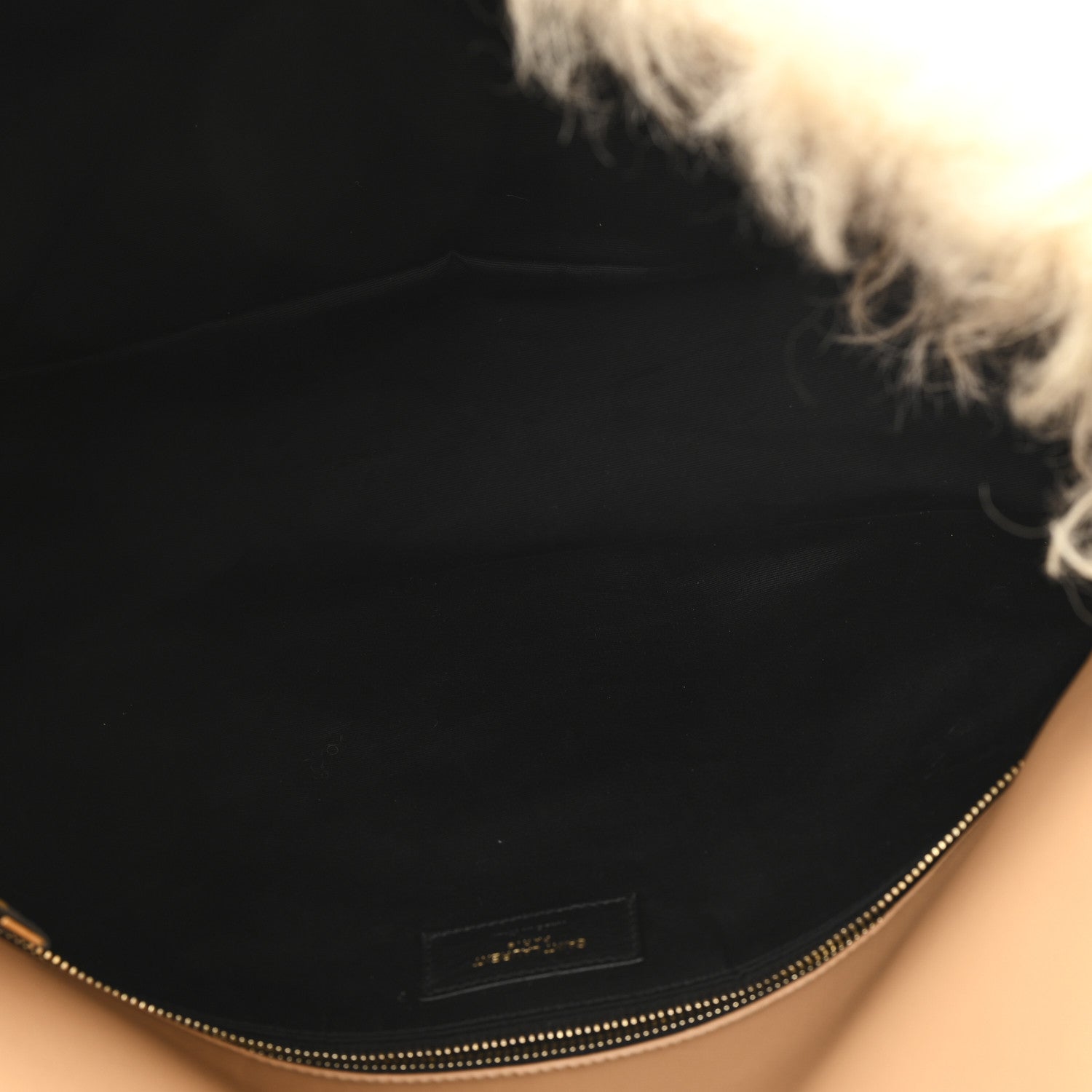 Shearling Shoulder Bag Natural