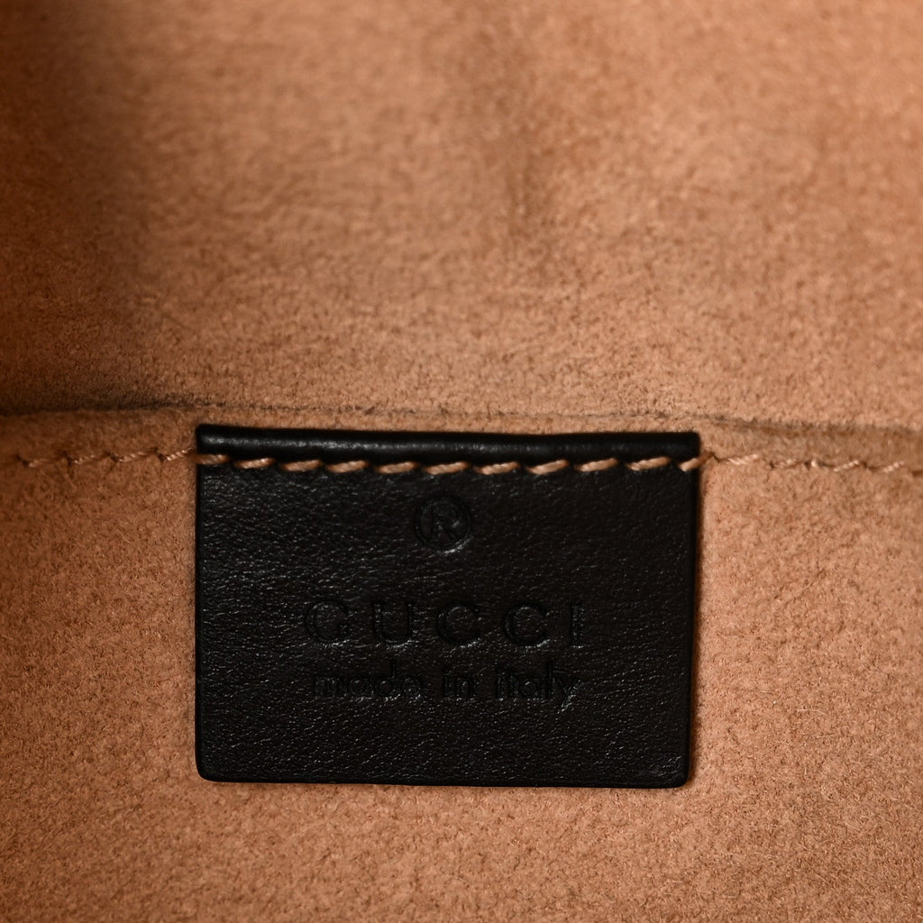 Calfskin Matelasse GG Marmont Dome Backpack Black