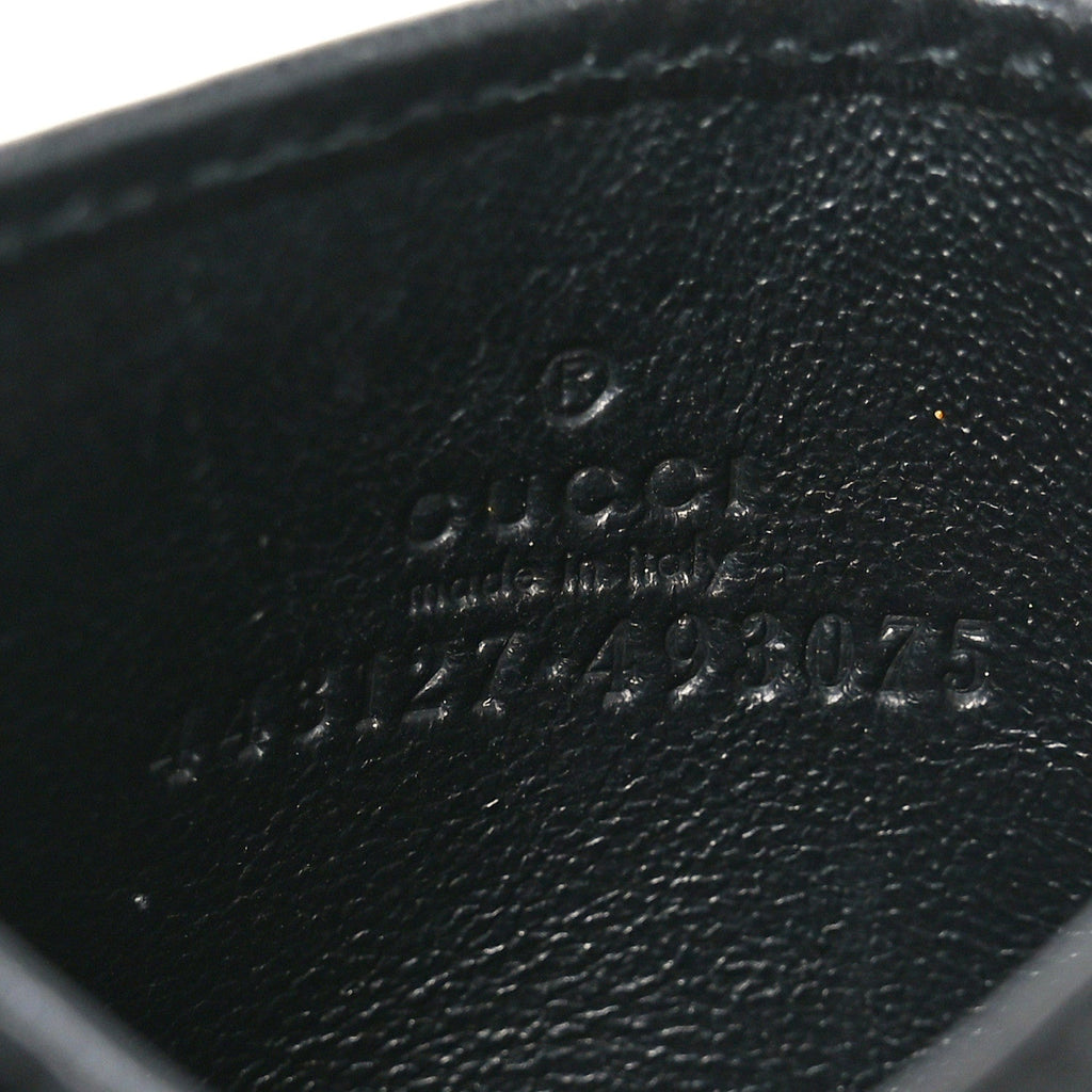 Calfskin Matelasse GG Marmont  Holder Black