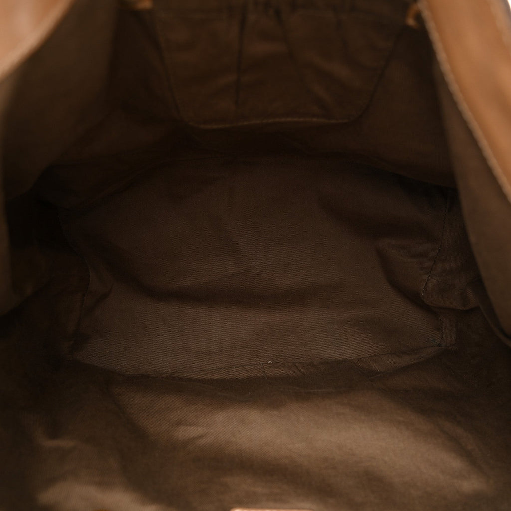 Calfskin Large New Marcie Tote Nut