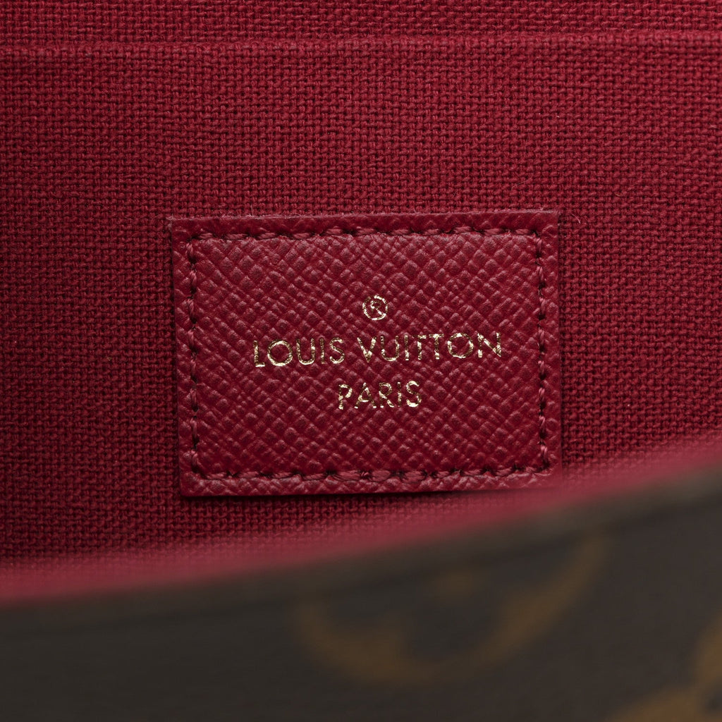 Monogram Pochette Felicie Chain Wallet Fuchsia