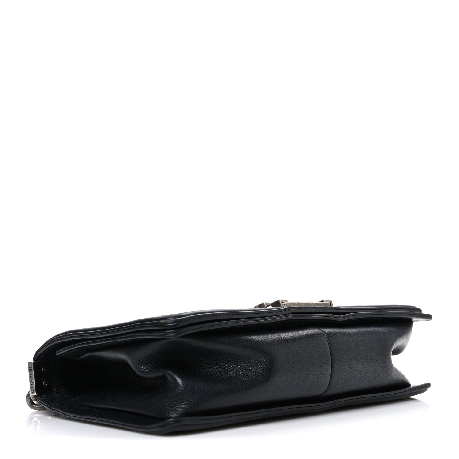 Lambskin Quilted Medium Boy Flap Black