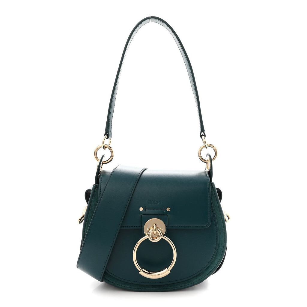 Calfskin Small Tess Bag Rain Forest