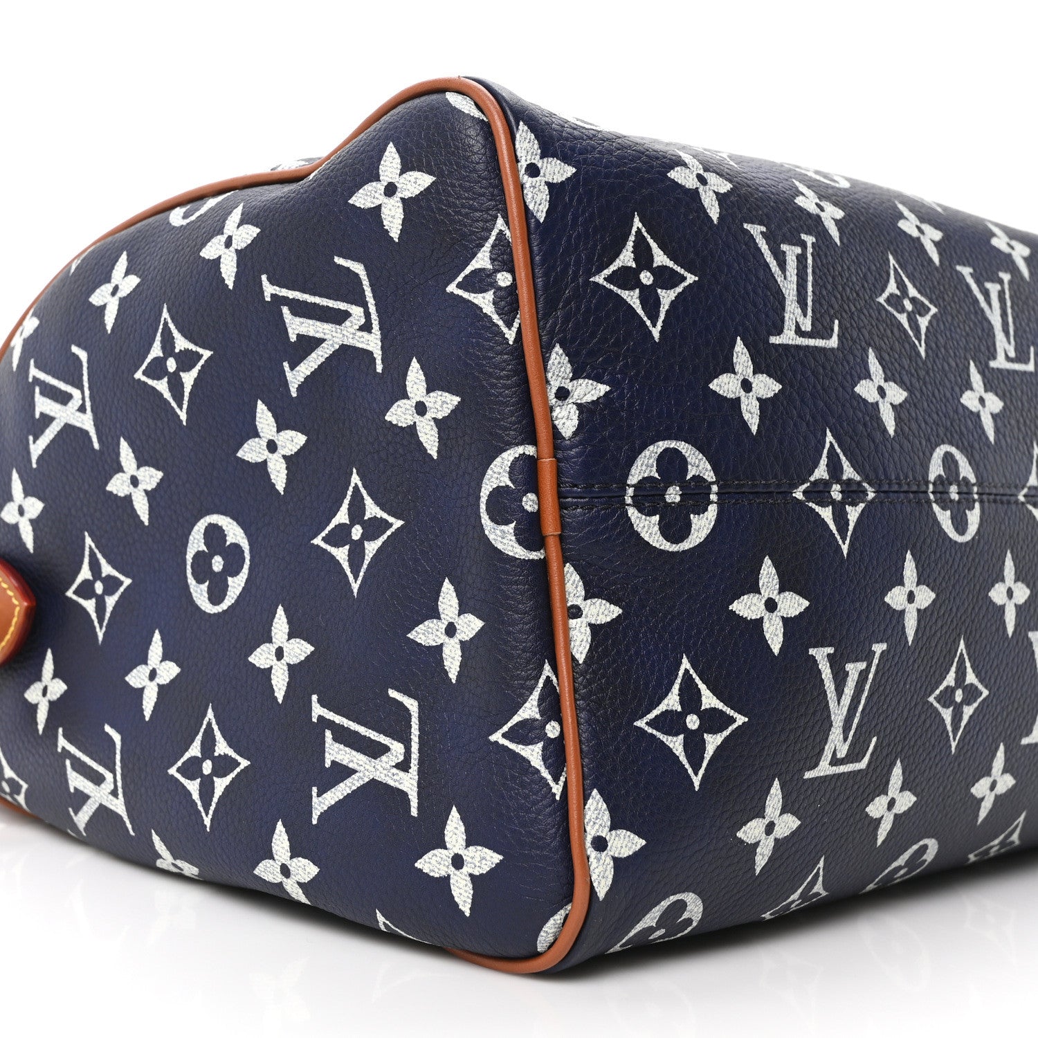 Calfskin Monogram Speedy P9 Bandouliere 30 Indigo