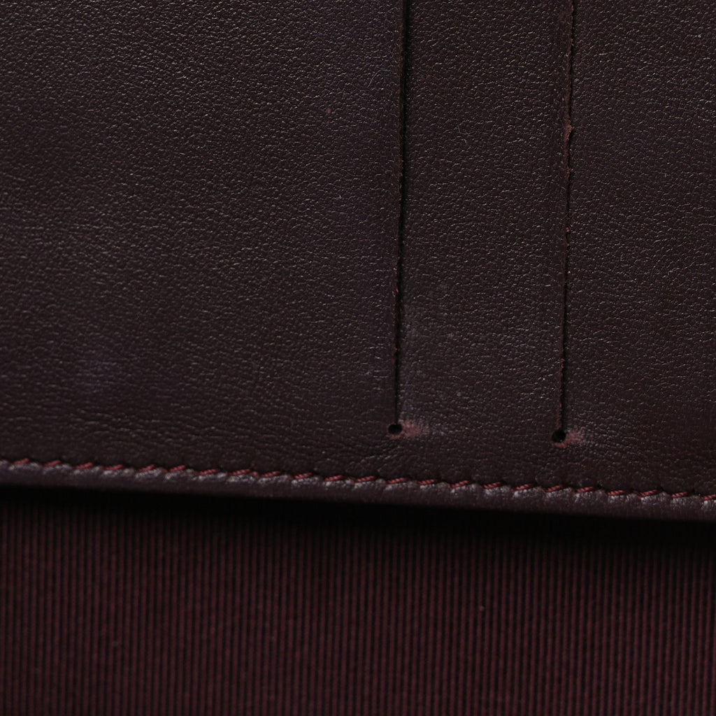 Lambskin Quilted Passport Holder Black