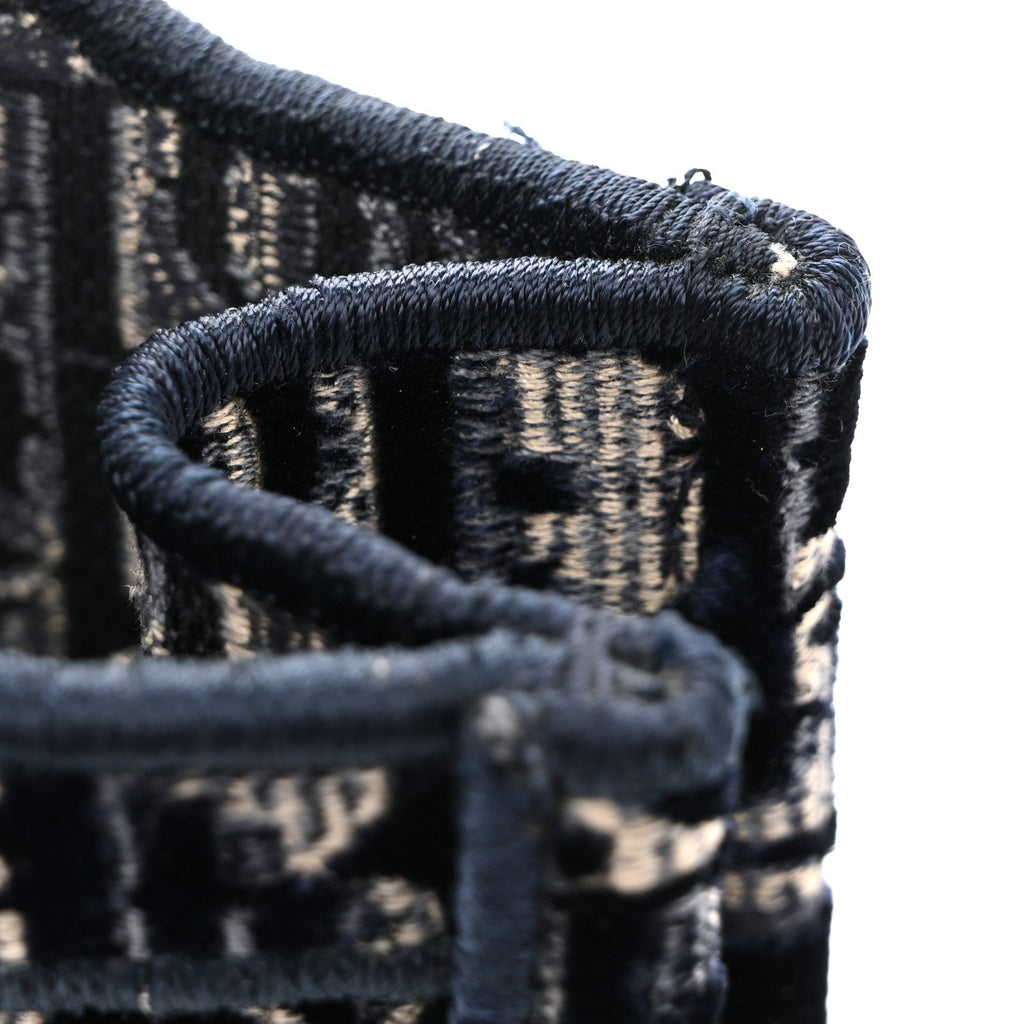 Velvet Oblique Mini Book Tote Blue Multicolor