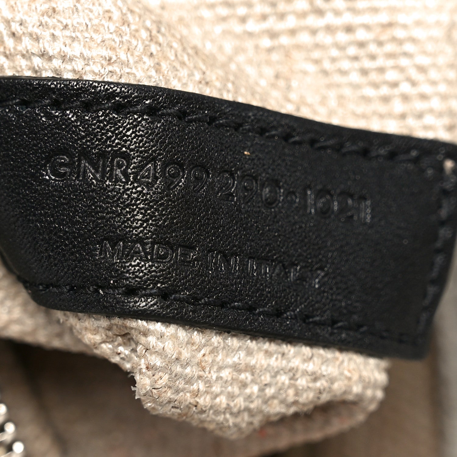 Linen Calfskin Rive Gauche Tote Greggio Natural