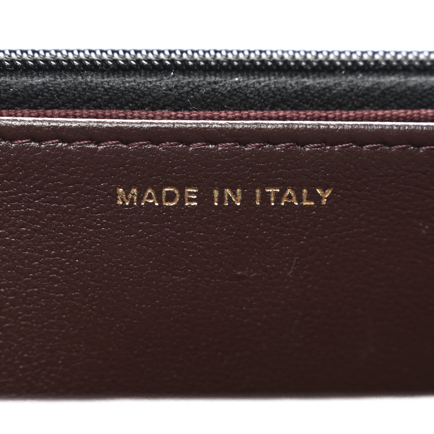 Lambskin Quilted Wallet On Chain WOC Black