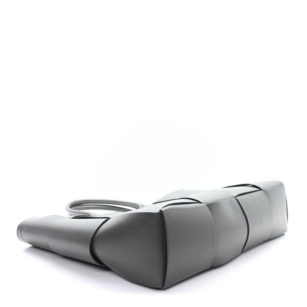 Nappa Maxi Intrecciato Large Arco Tote Grey