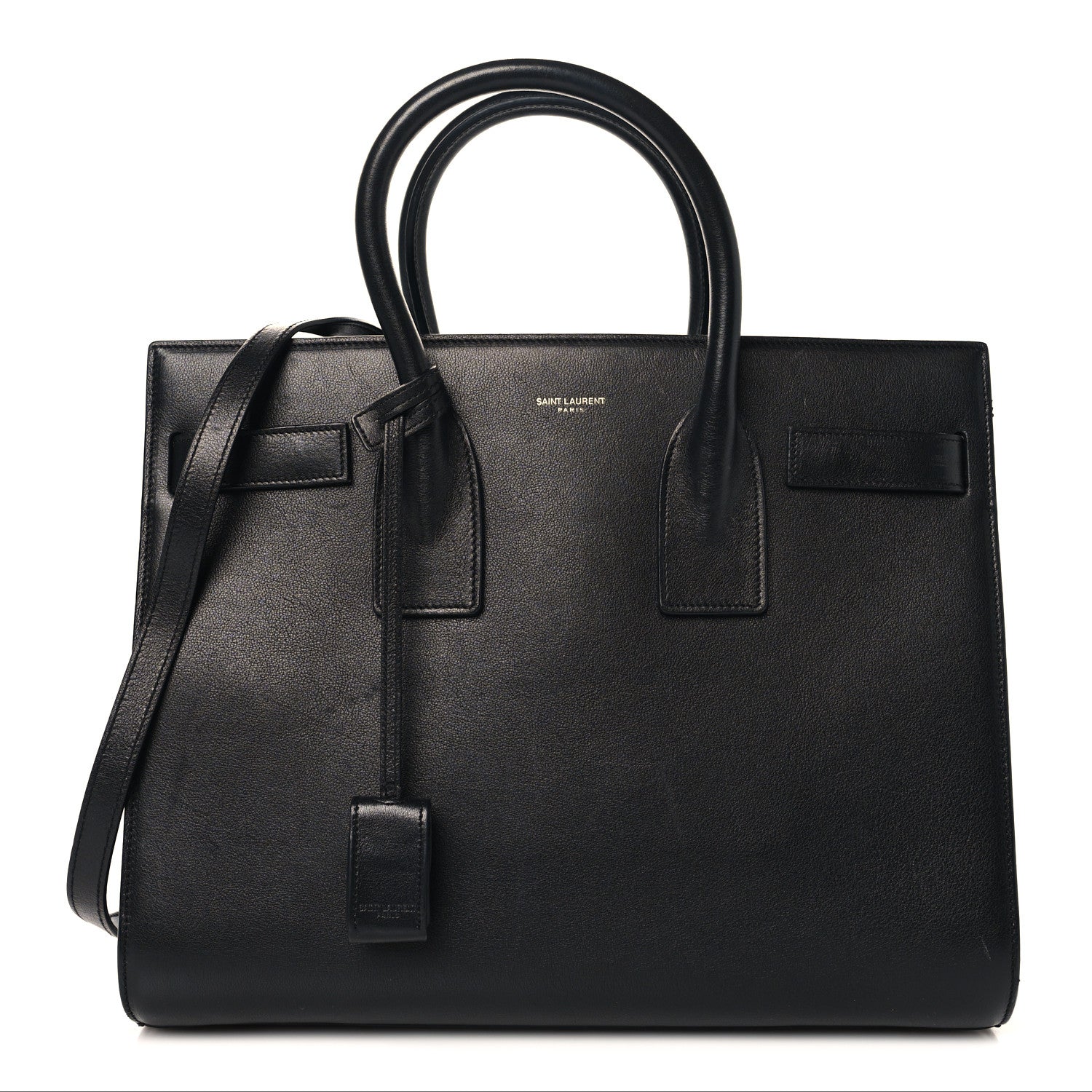 Calfskin Small Sac De Jour Black