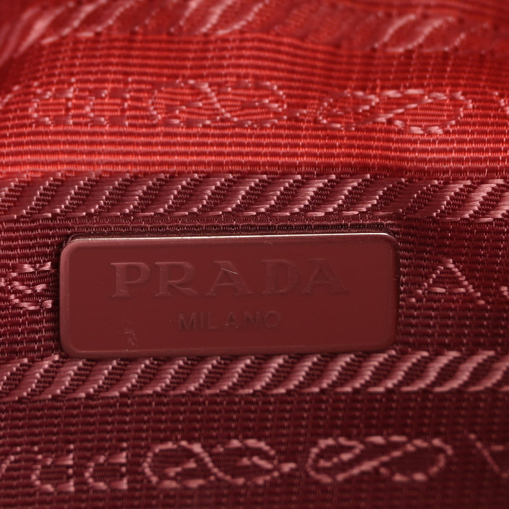 Tessuto Nylon Saffiano Mini Re-Edition 2000 Bag Rosa