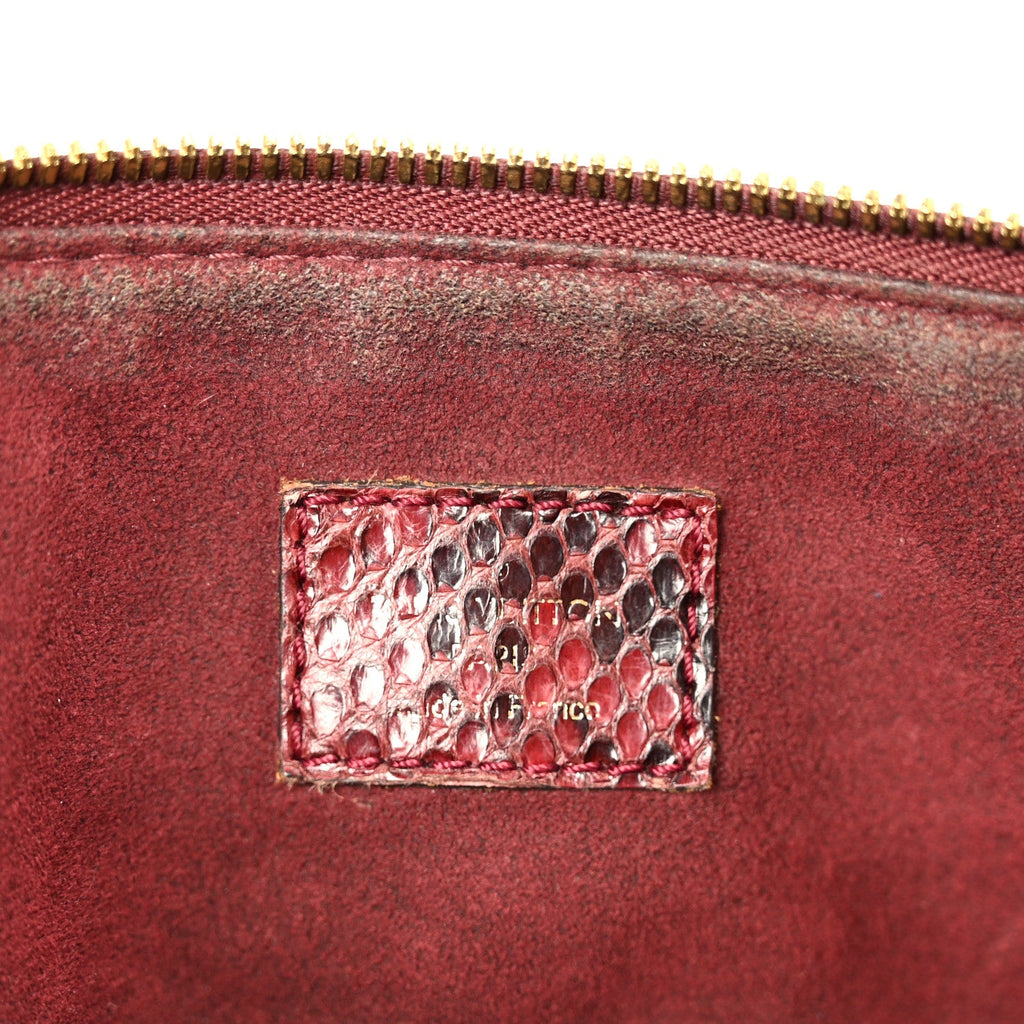 Snakeskin Monogram Pallas Red
