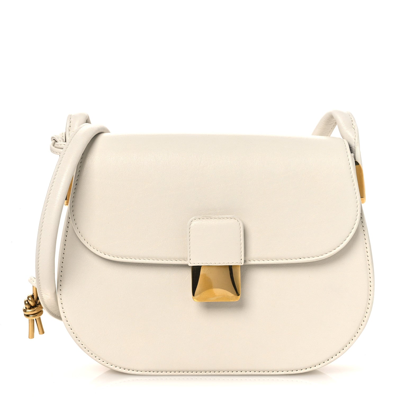 Calfskin Small Desiree Crossbody Bag Chalk