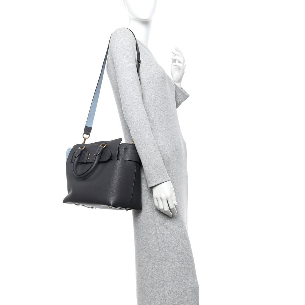 Marais Calfskin Small Belt Bag Charcoal Grey