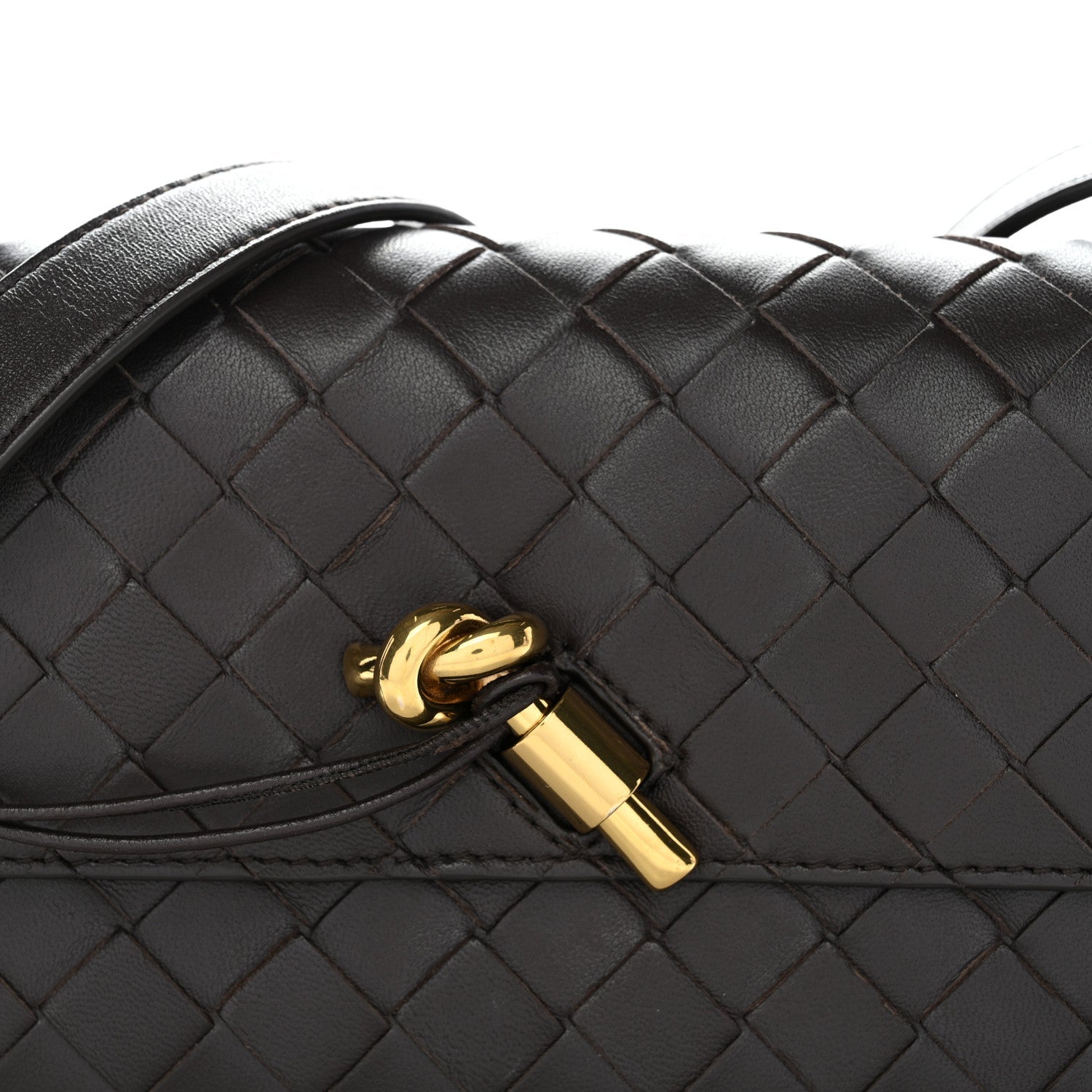 Nappa Intrecciato Mini Andiamo Crossbody Bag  Fondant