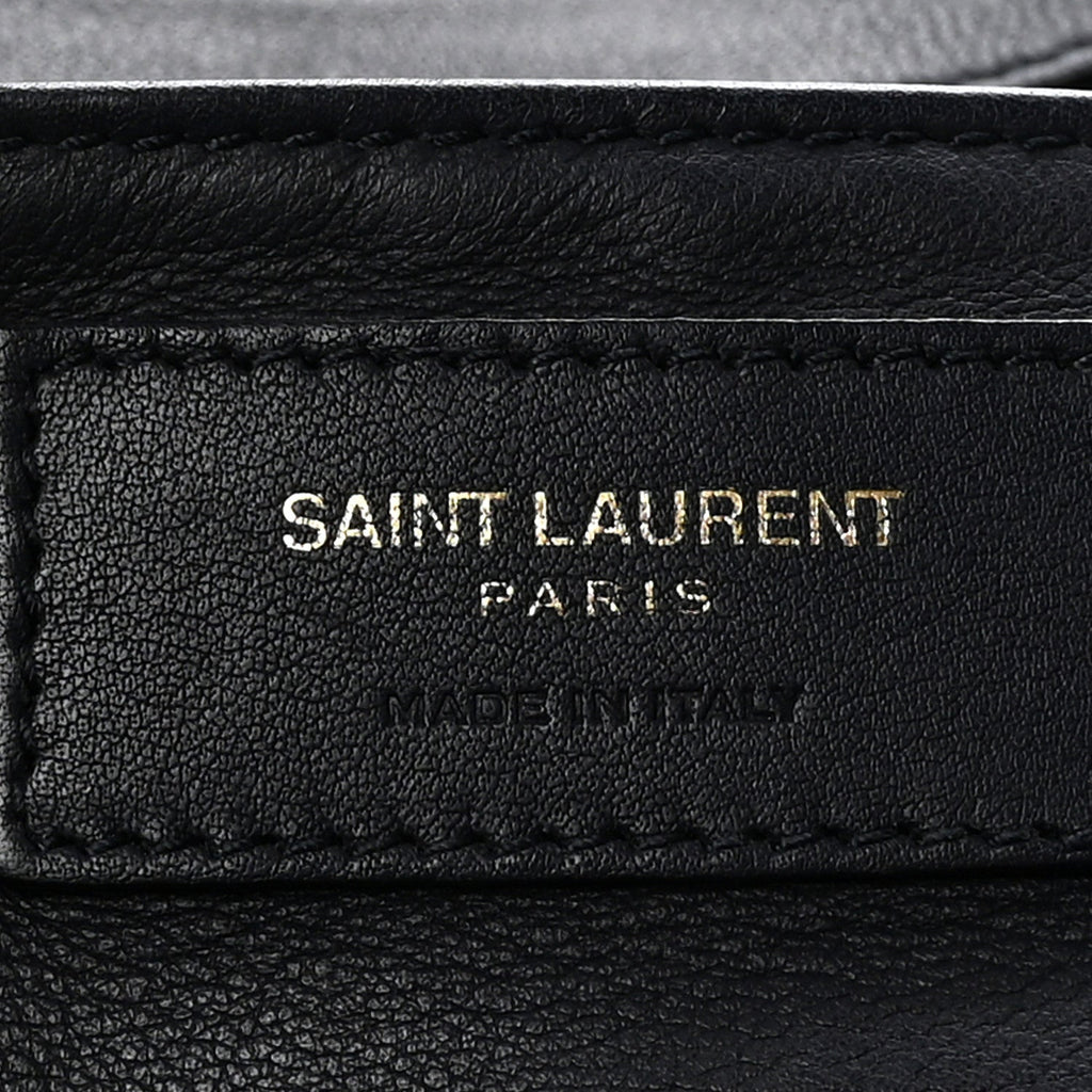 Calfskin Suede Small Monogram Downtown Cabas Navy Blue