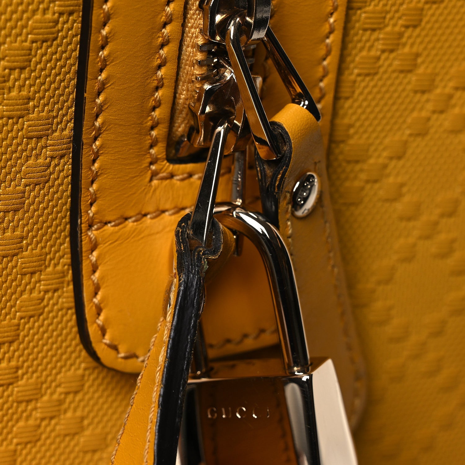 GG Diamante Large Carry On Duffle Yellow