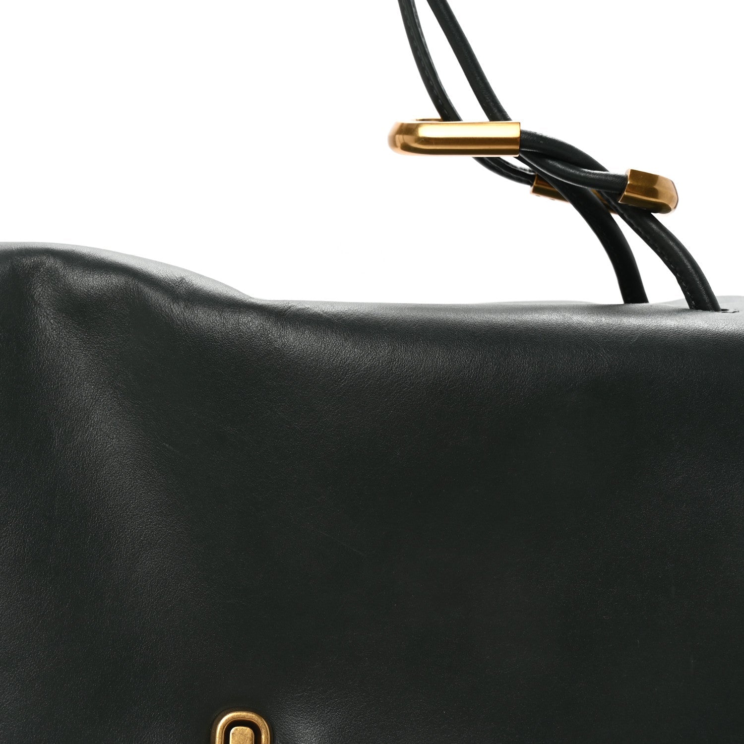 Calfskin Large Dual Shoulder Bag Green