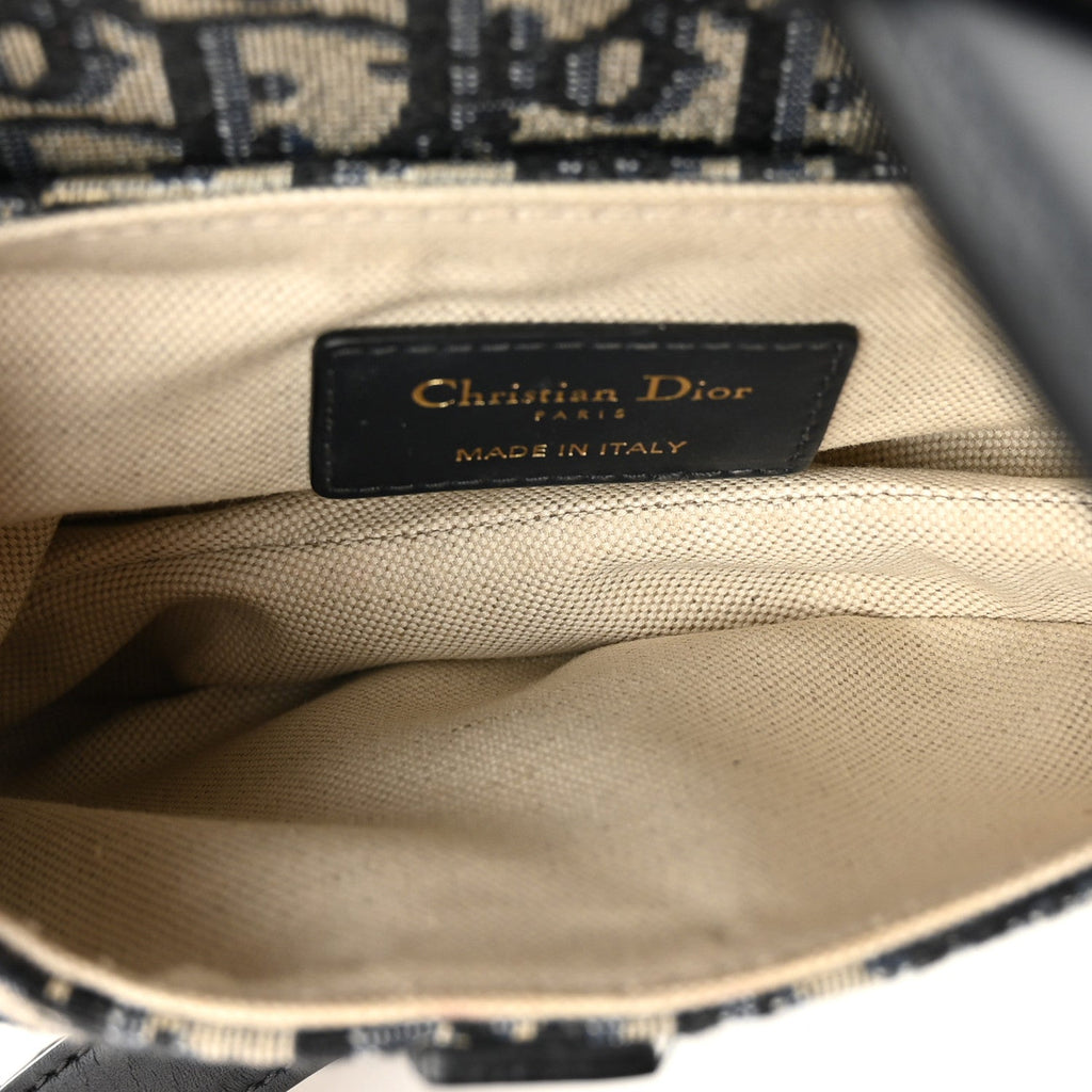 Oblique Mini Saddle Bag Blue