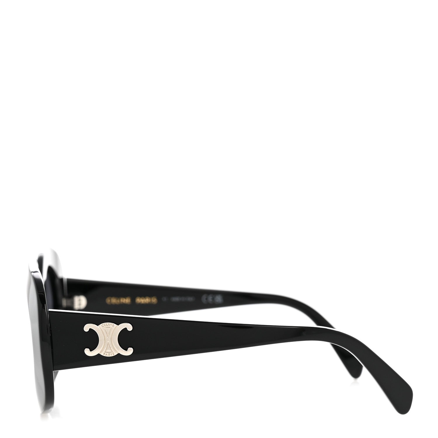 Oversized Round Sunglasses CL40292U Black