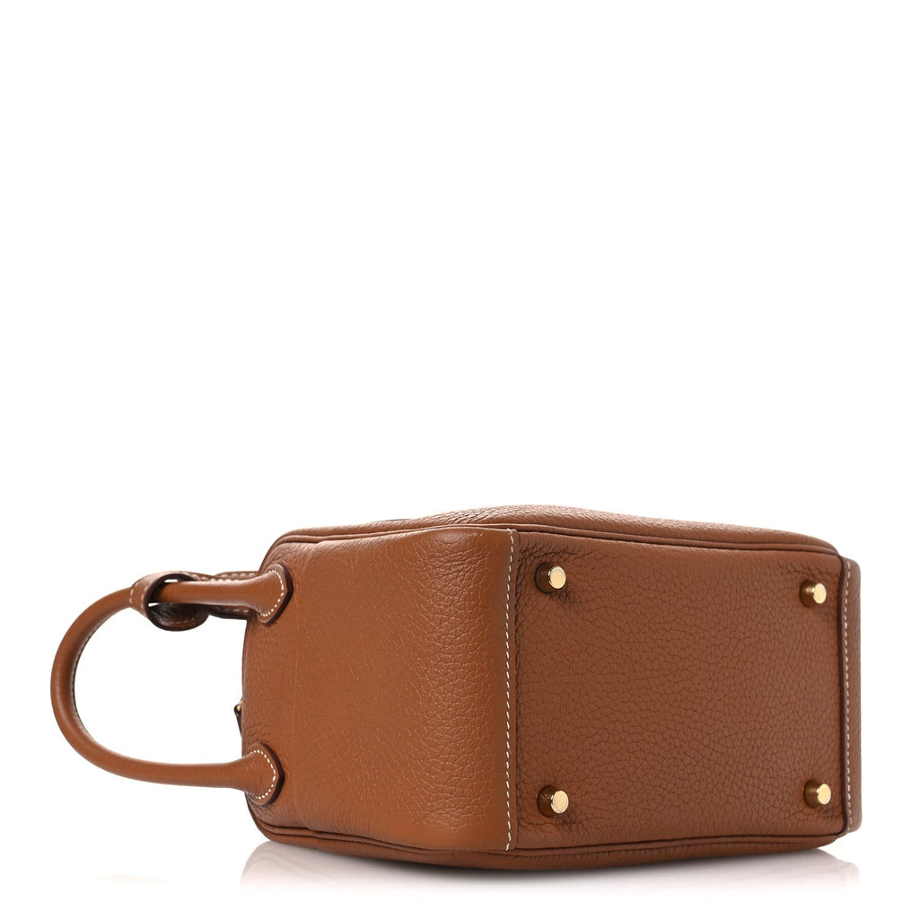 Taurillon Clemence Mini Lindy 20 Gold