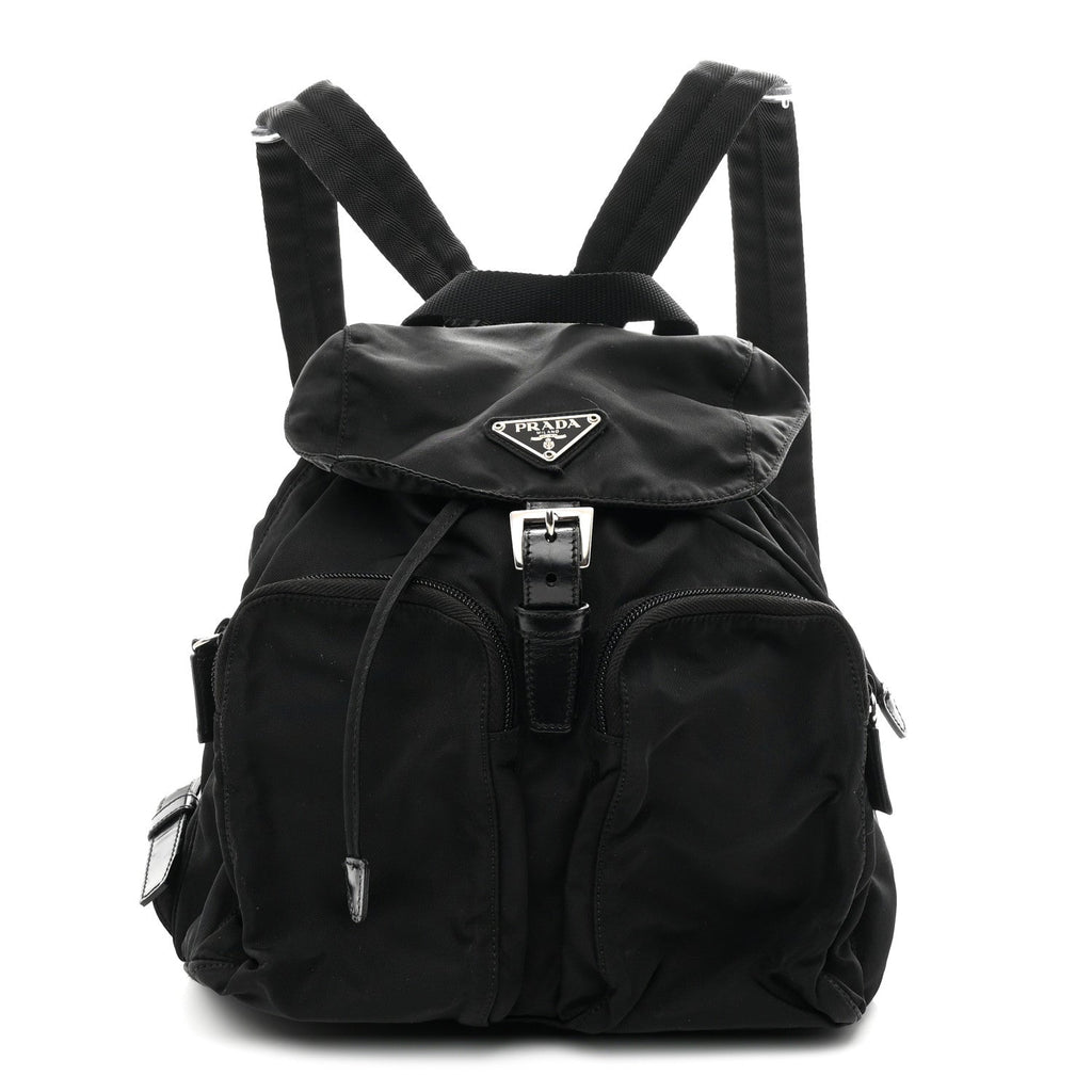 Nylon Vela Medium Backpack Black