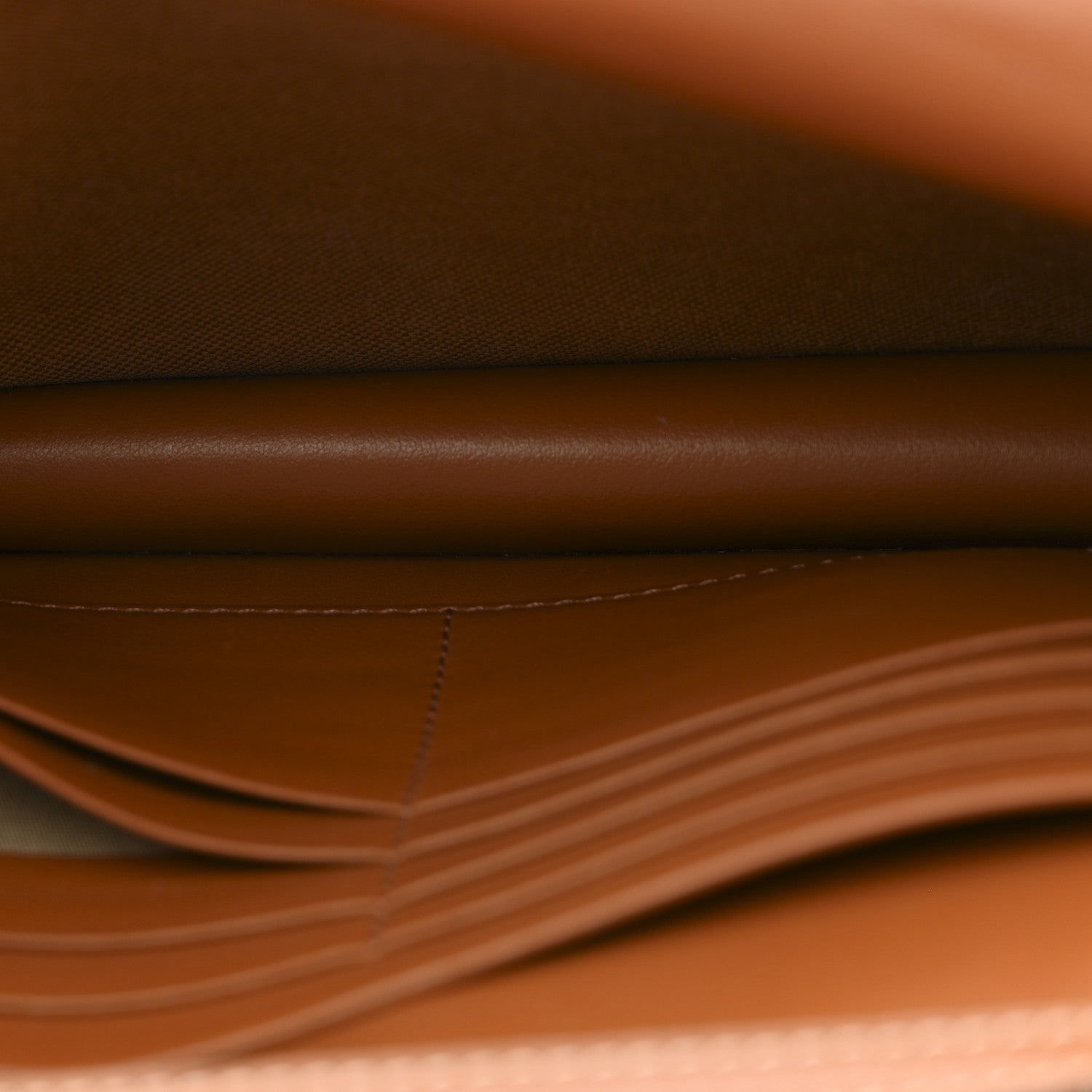 Triomphe Canvas Lambskin Wallet On Strap Tan