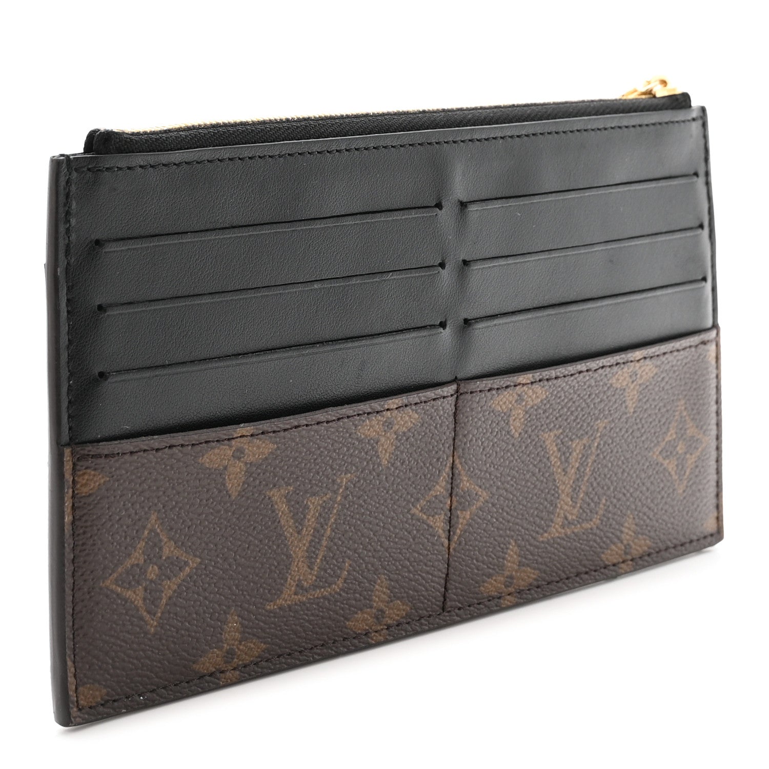 Monogram Slim Purse Black