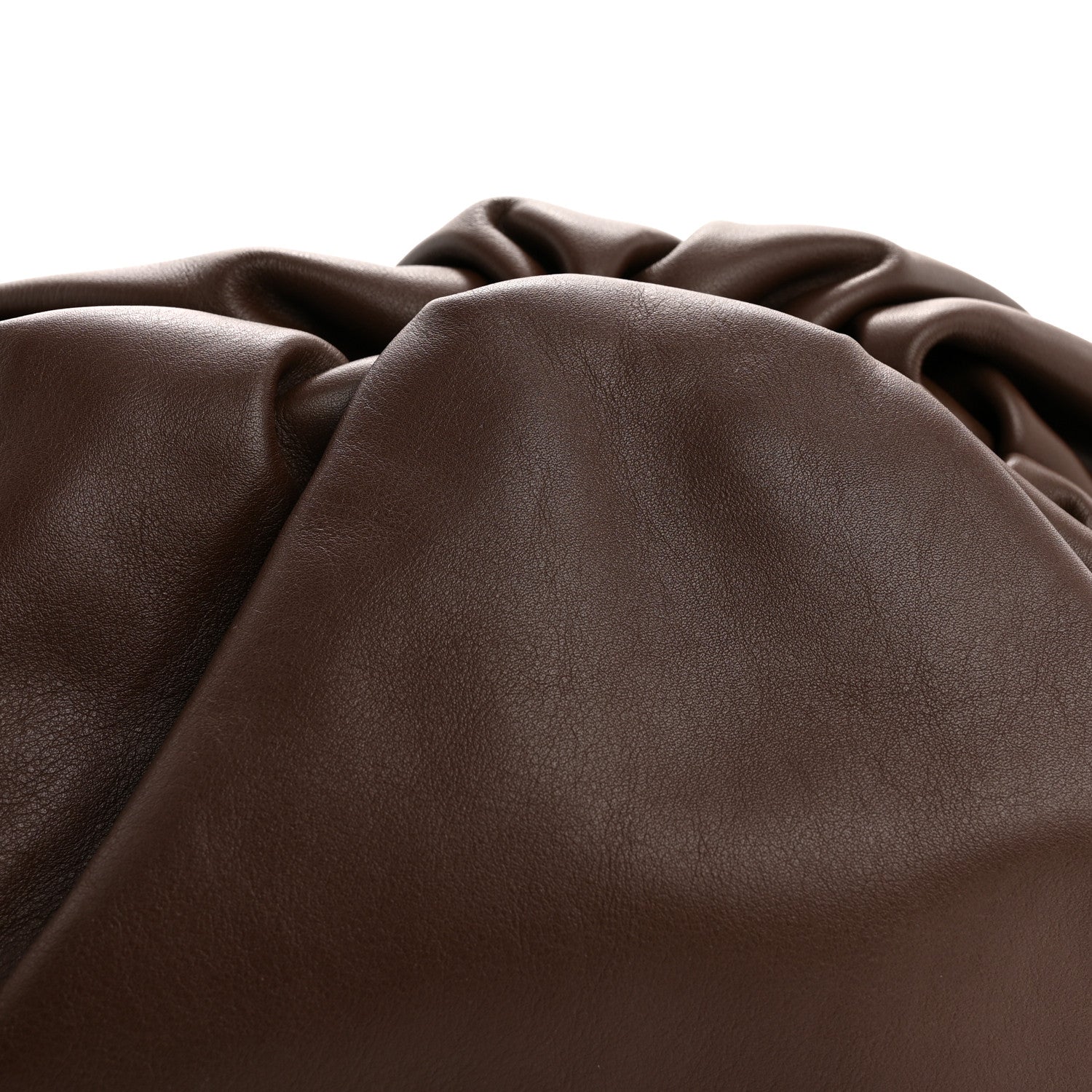 Smooth Butter Calf The Pouch Oversized Clutch Brownie