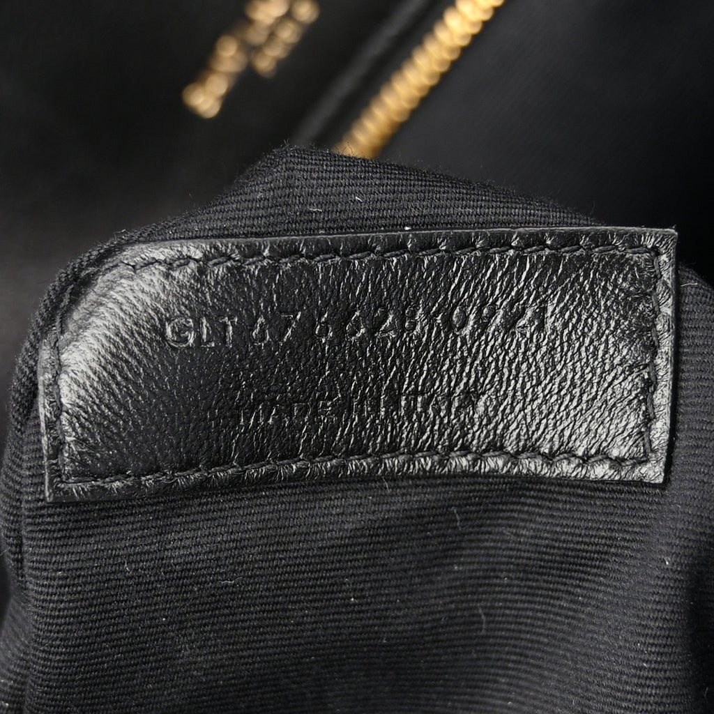 Lambskin Quilted Monogram Kate 99 Black