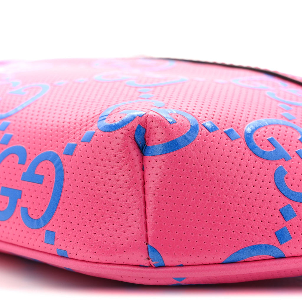 Calfskin GG Tennis Bi-Color Embossed Belt Bag Modern Fucsia Modern Blue