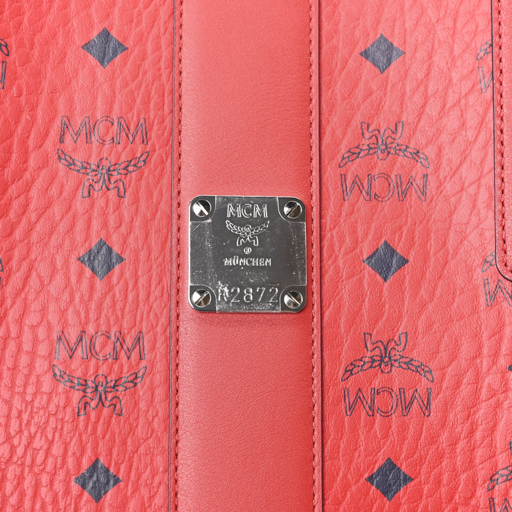 Visetos Medium Liz Reversible Shopper Tote Candy Red
