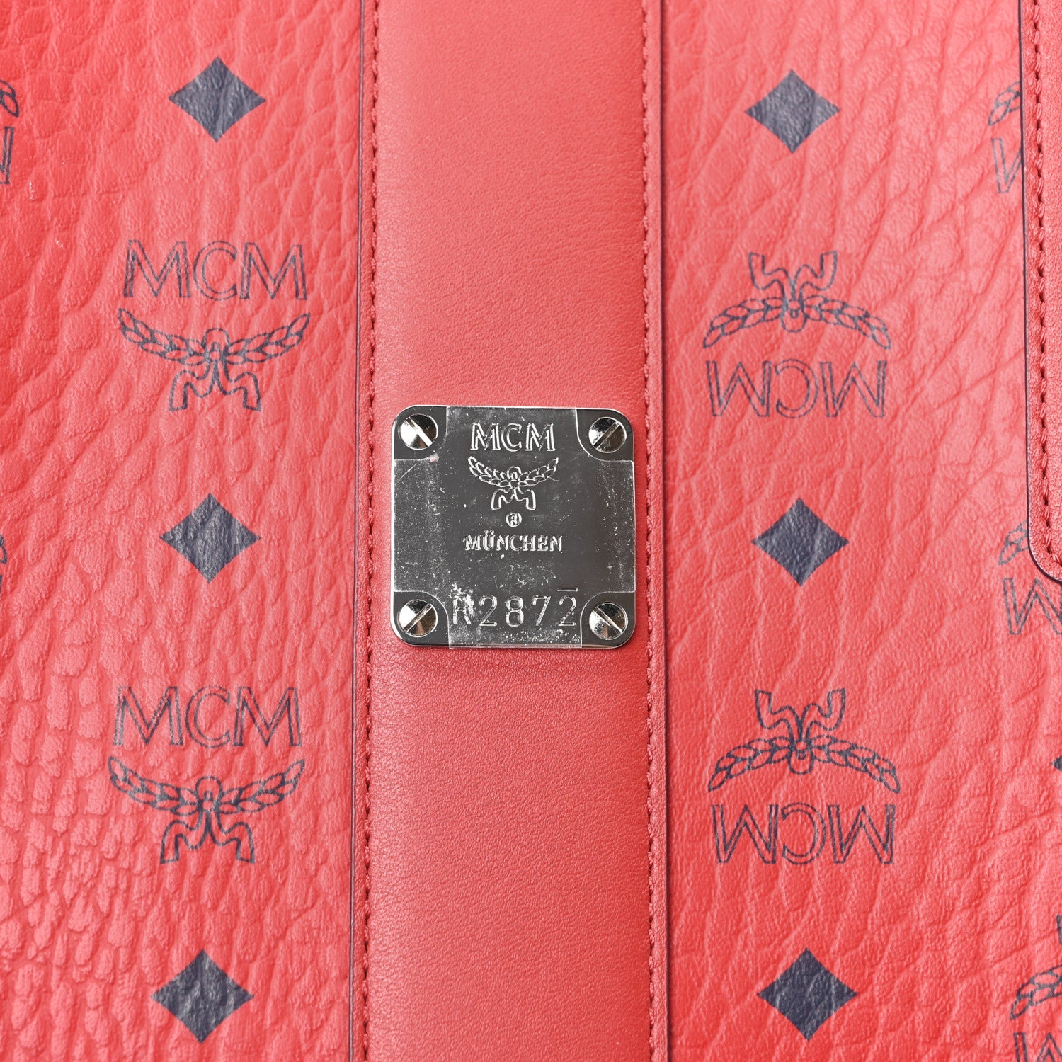 Visetos Medium Liz Reversible Shopper Tote Candy Red