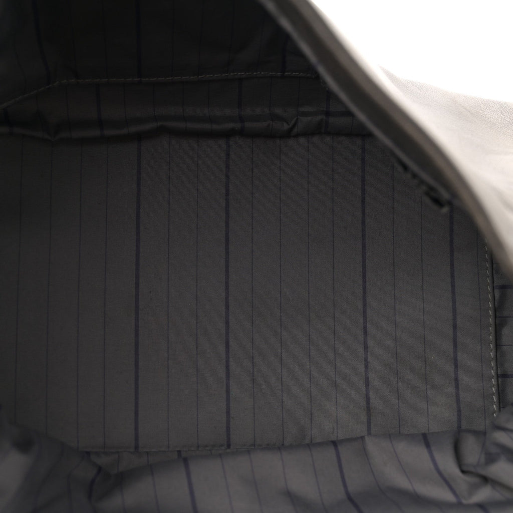 Lambskin Studded Accordion CC Flap Grey