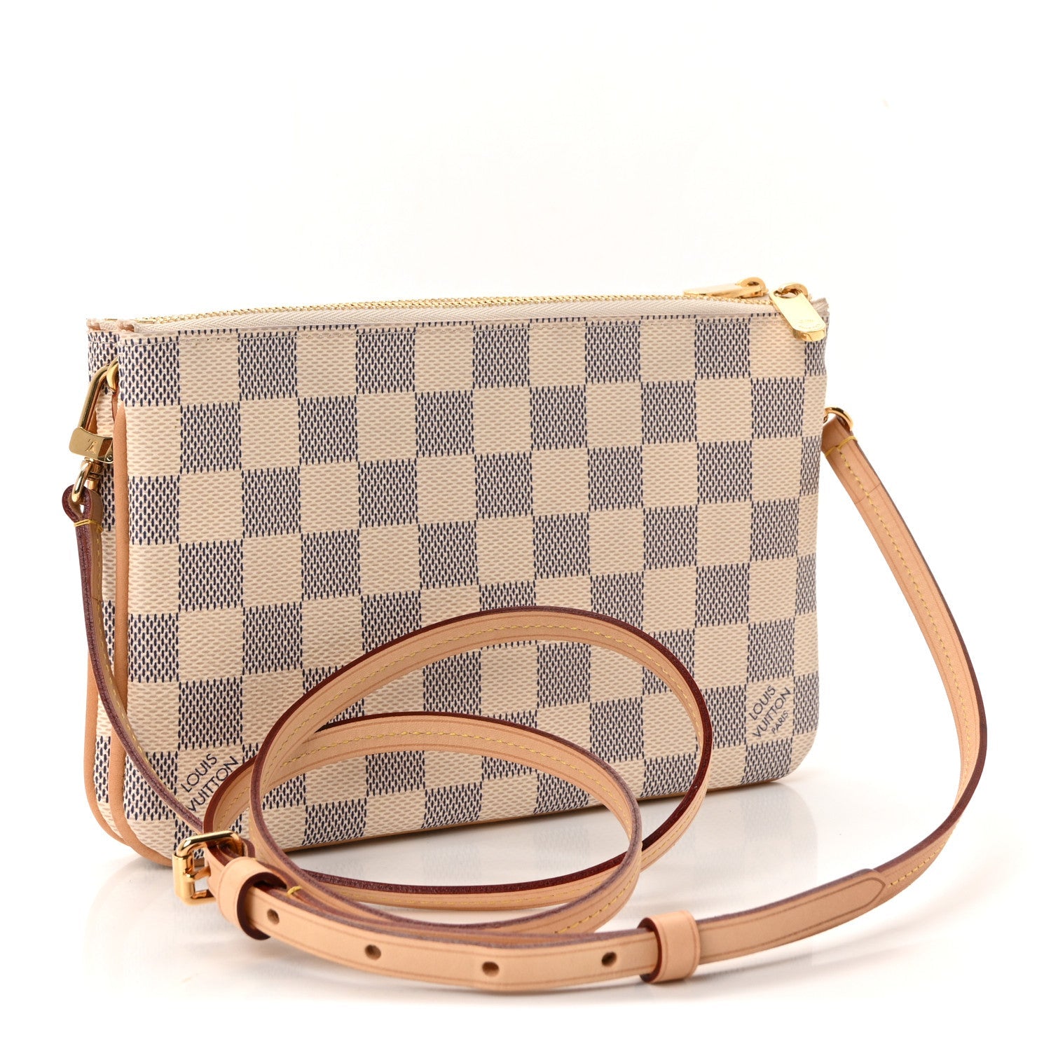 Damier Azur Double Zip Pochette