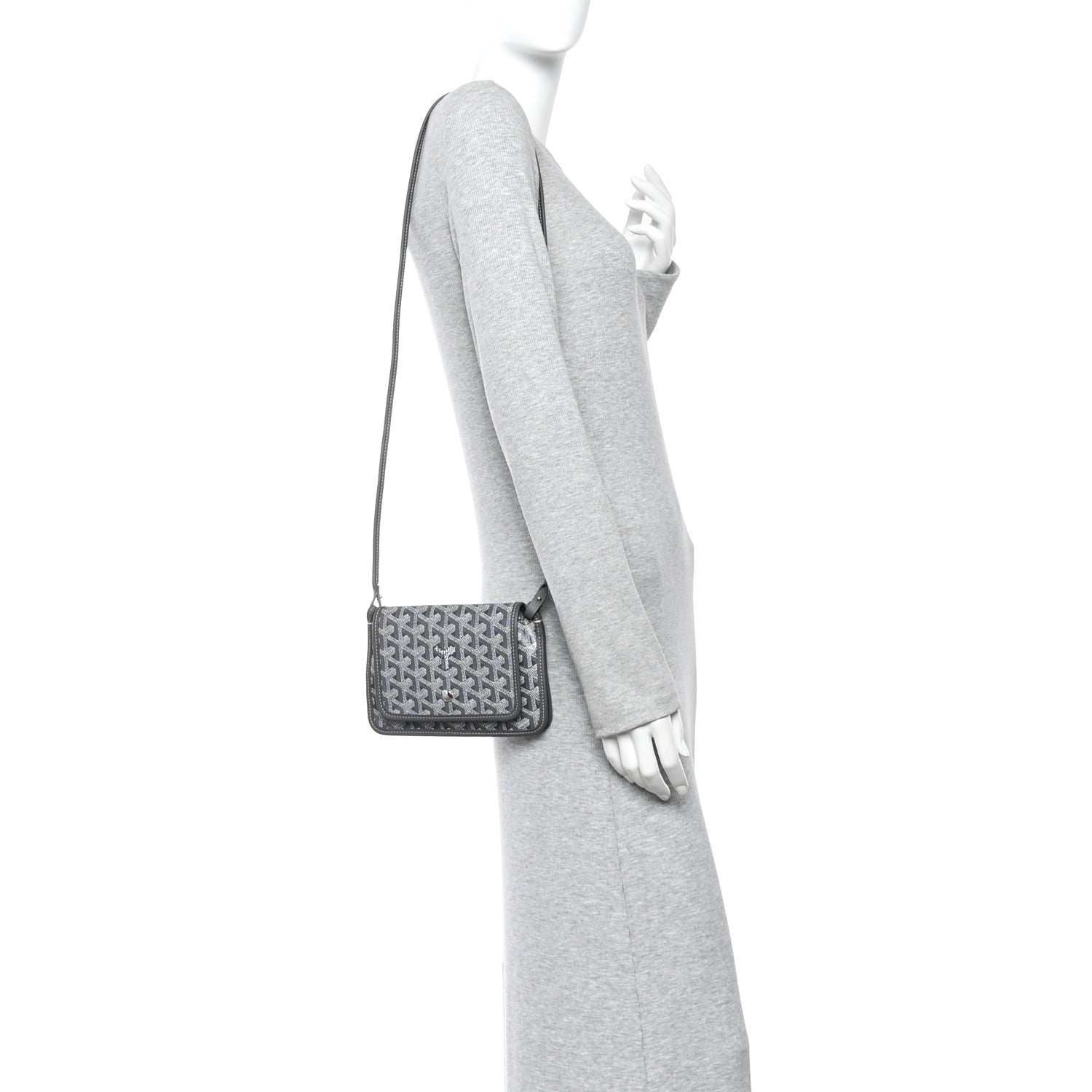 Goyardine Plumet Wallet Clutch Grey