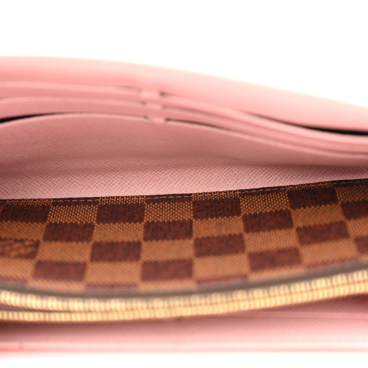 Damier Ebene Studded Sarah Wallet NM Rose Ballerine