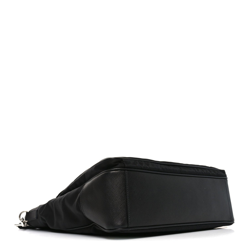 Tessuto Nylon Saffiano Tote Black
