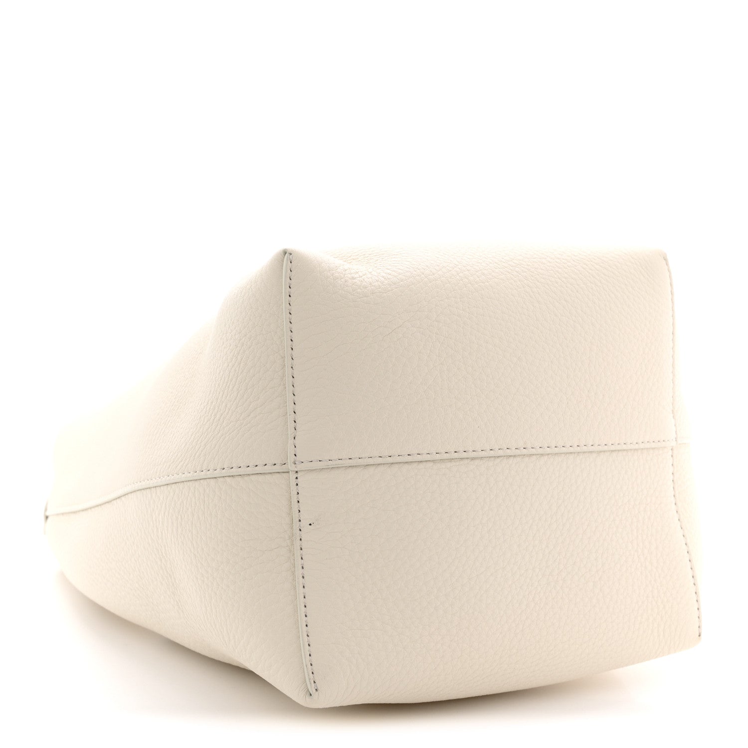 Grained Calfskin Medium N/S Park Tote Ivory