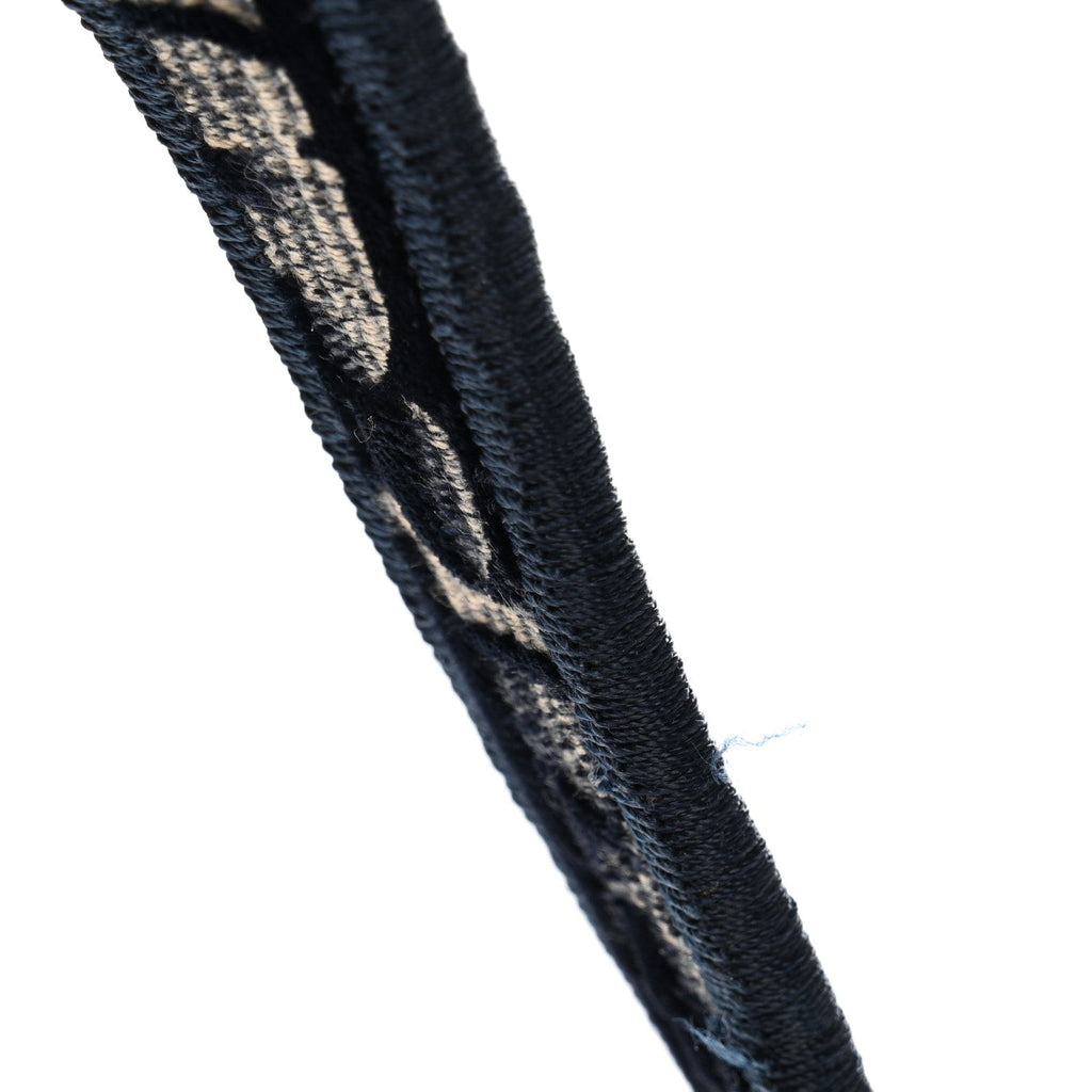 Velvet Oblique Saddle Bag Blue
