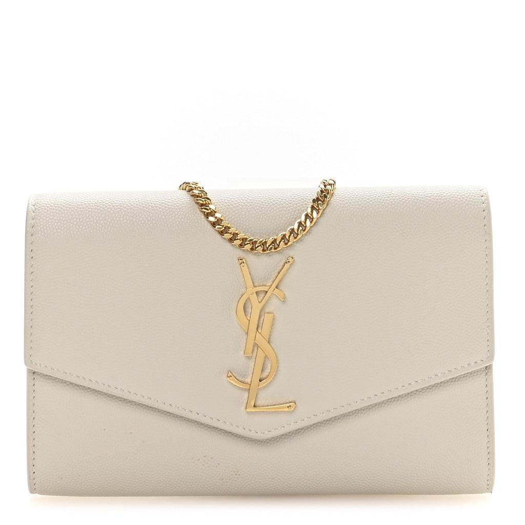 Grain De Poudre Monogram Uptown Chain Wallet Crema Soft