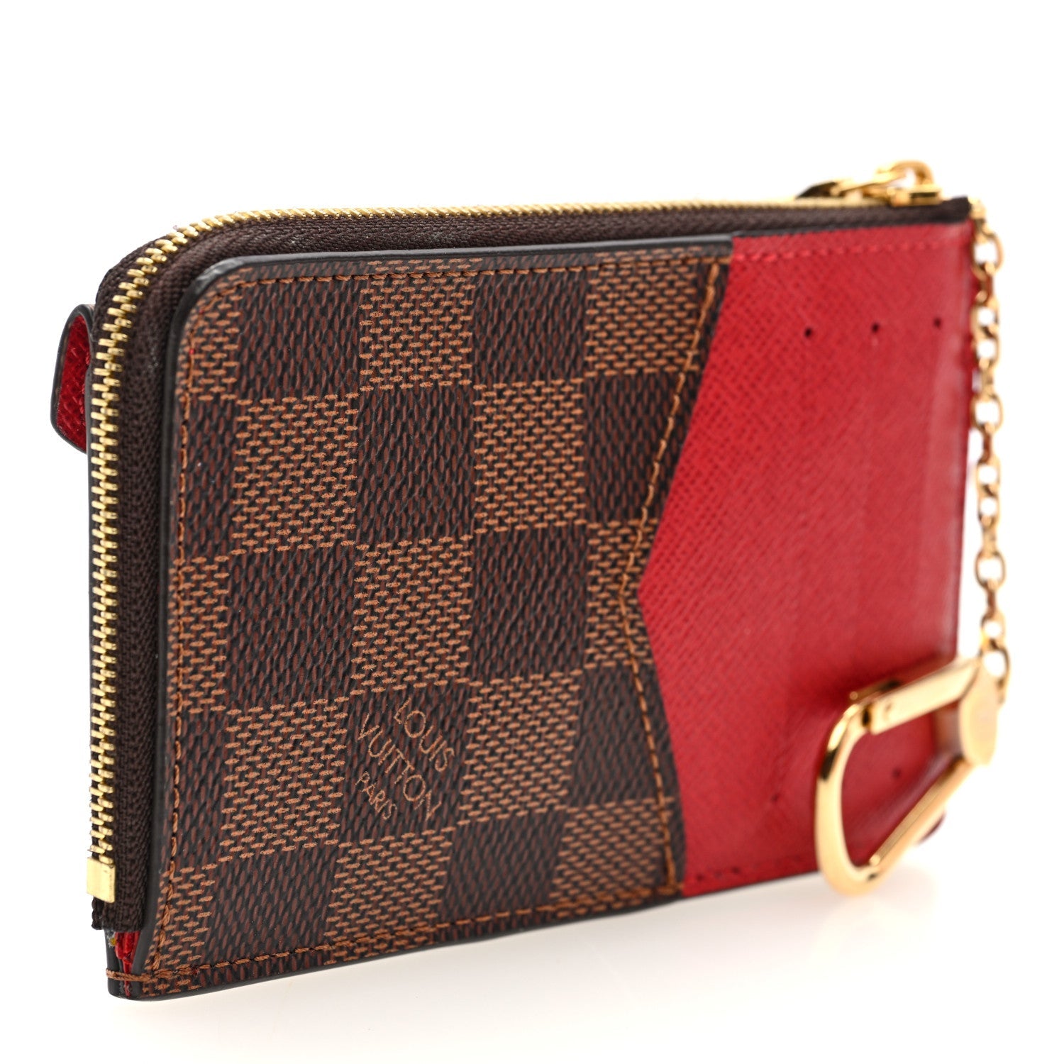 Damier Ebene Recto Verso  Holder Red