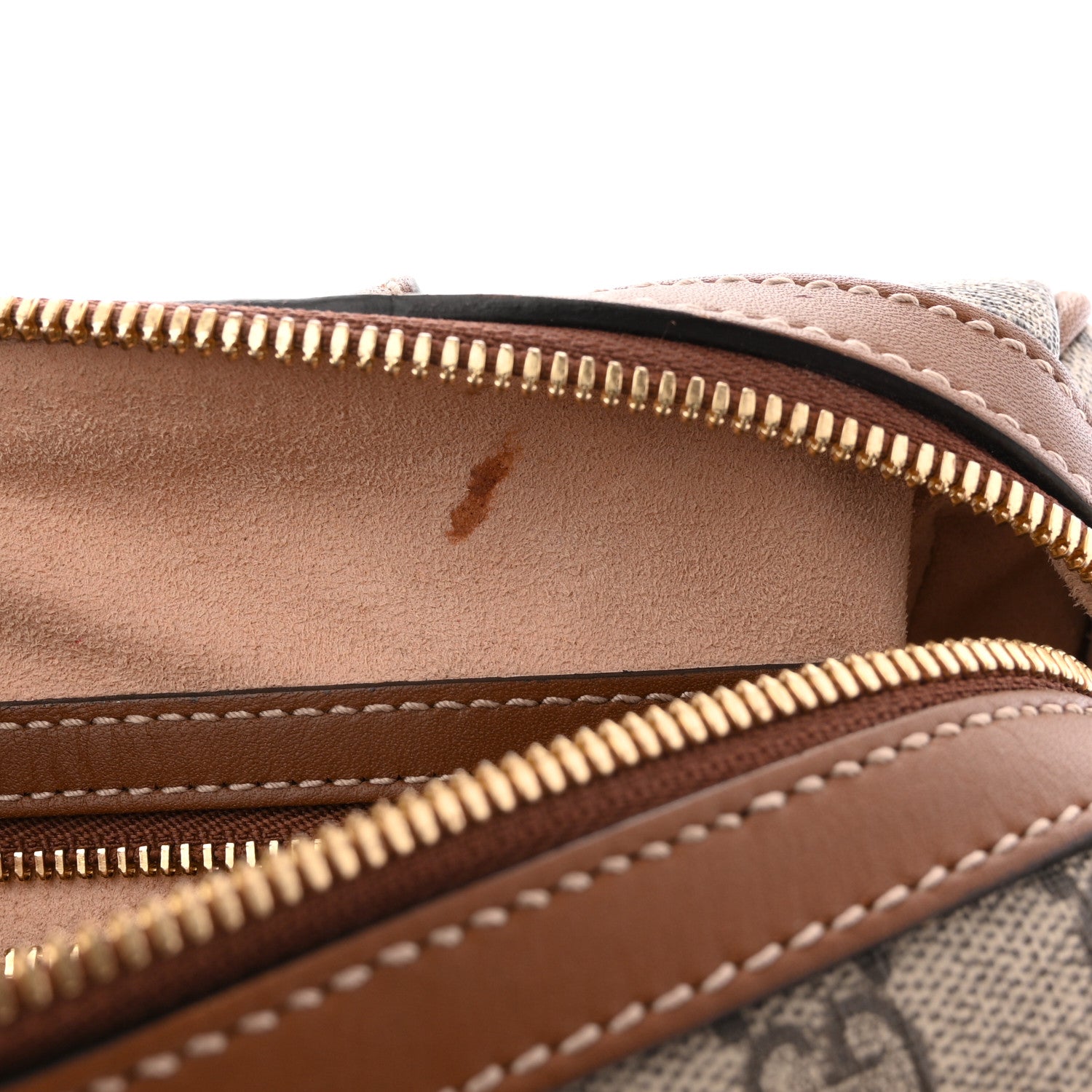 GG Supreme Monogram Floral Embroidered Small Boston Brown