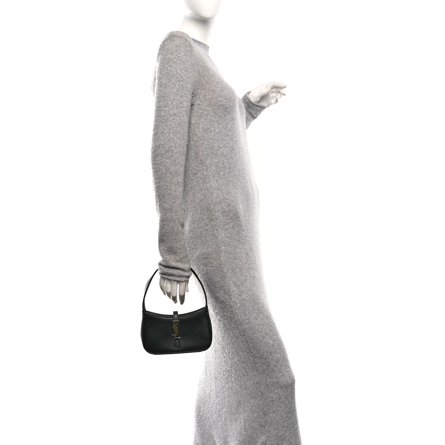Smooth Calfskin Le 5 A 7 Mini Hobo Black