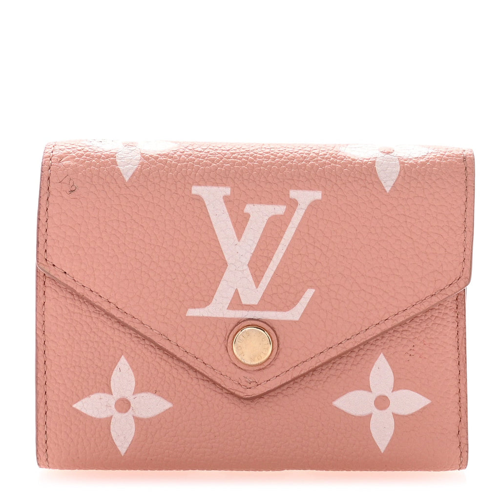 Empreinte Monogram Giant Victorine Wallet Rose Trianon Creme