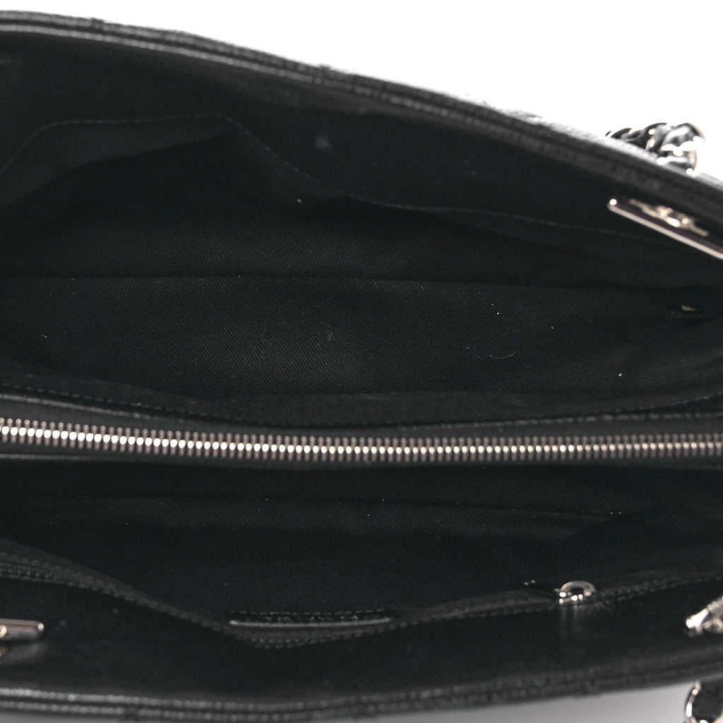 Caviar Quilted Timeless CC Soft Tote Black