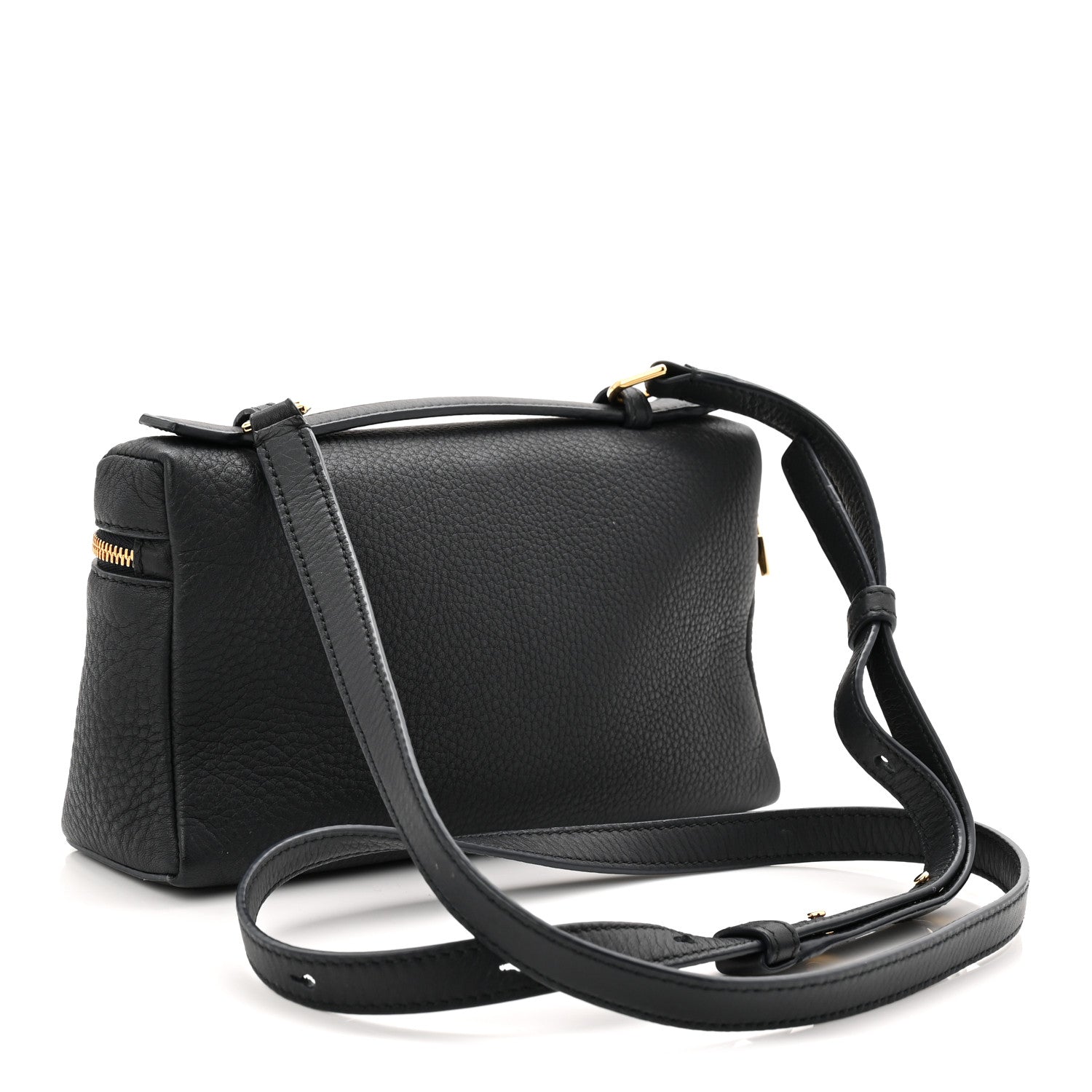 Grained Calfskin L19 Extra Pocket Pouch Navy