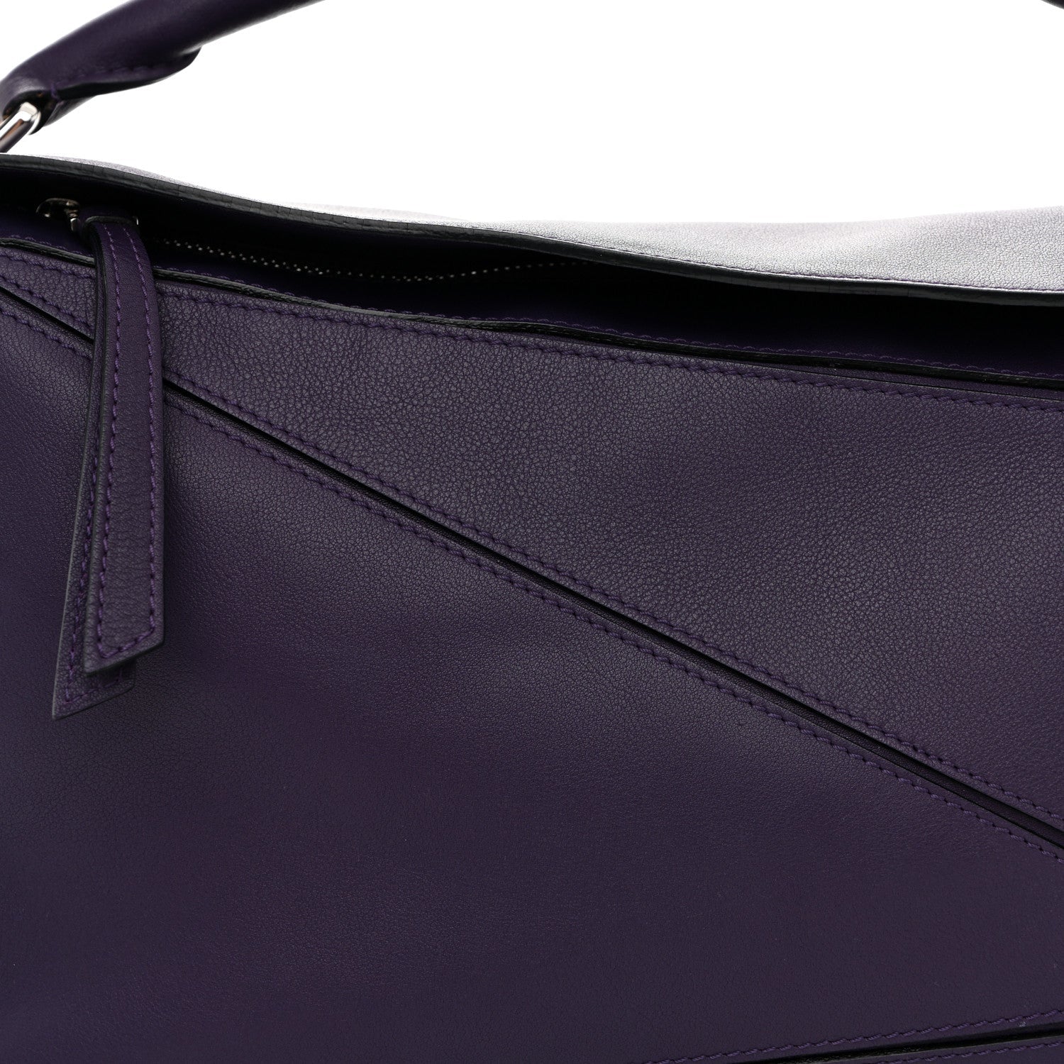 Calfskin Medium Puzzle Bag Purple