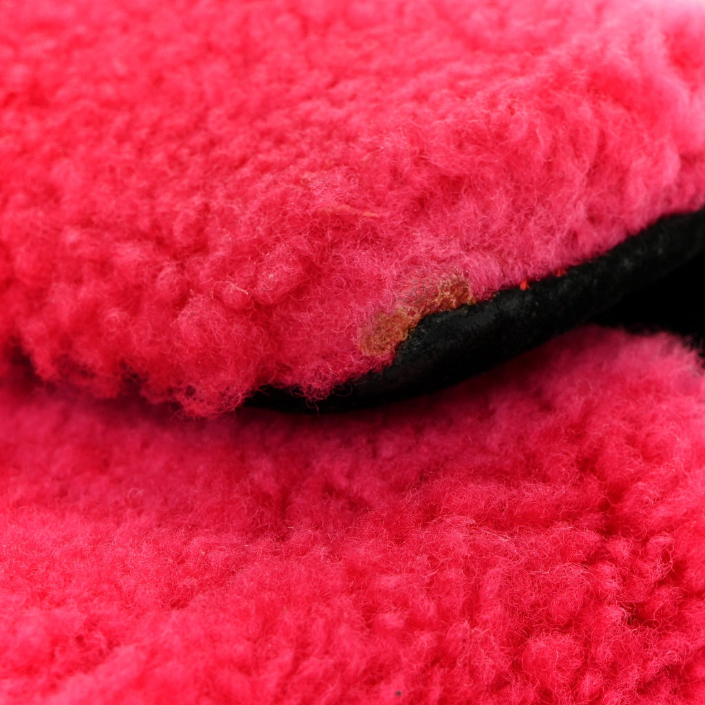 Shearling Nappa Mini Be Baguette Shoulder Bag Fuxia Black