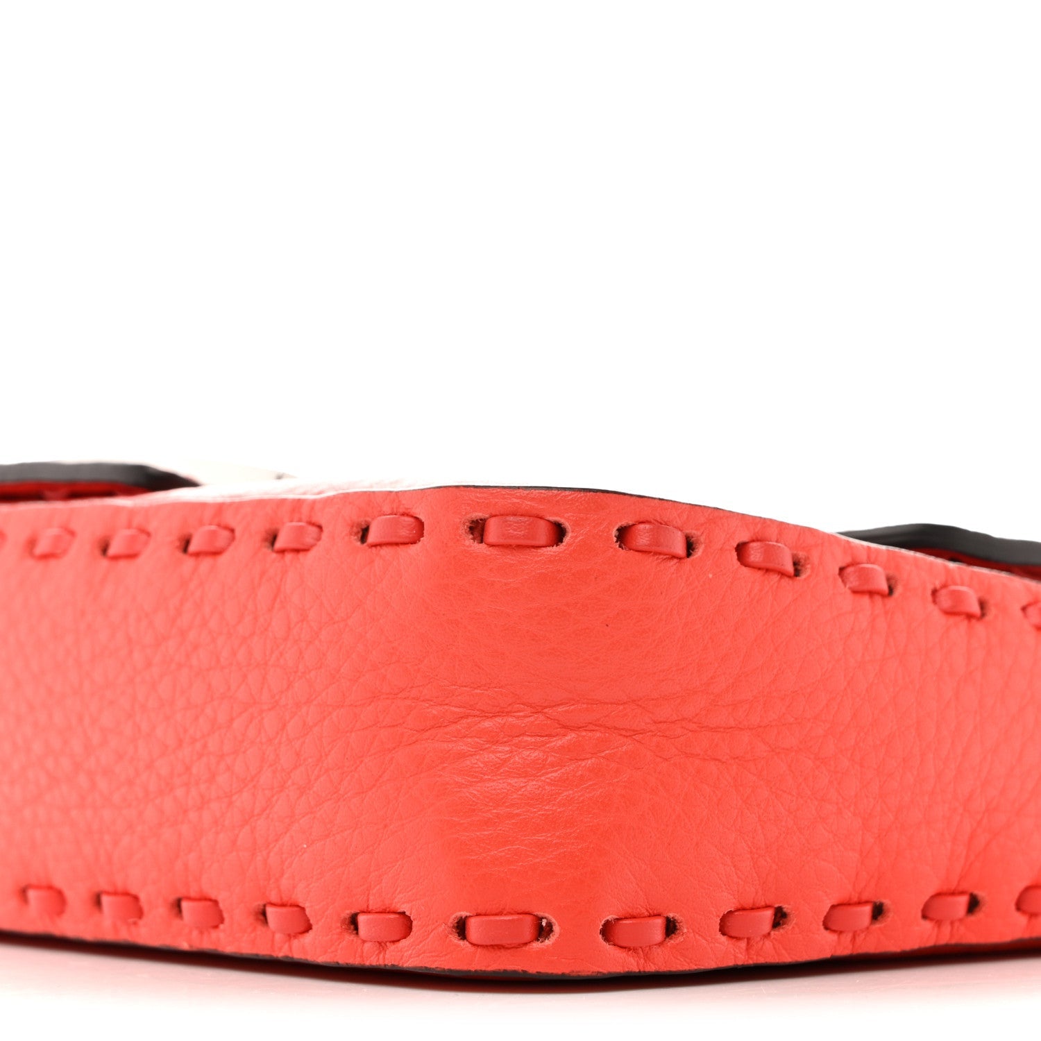 Cuoio Roma Sellerissima Nappa Sintetica Tape Stitch Mini Baguette Lava